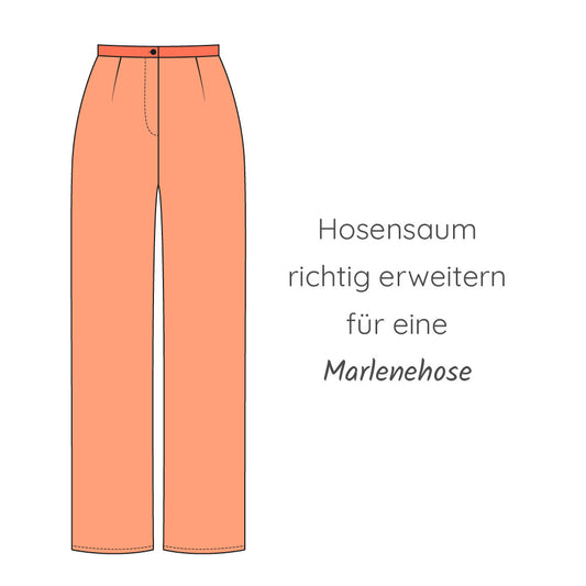 Saum erweitern für Marlenehose