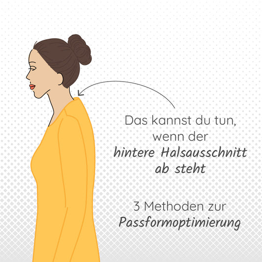 Schnittanpassung bei abstehendem hinteren Halsausschnitt
