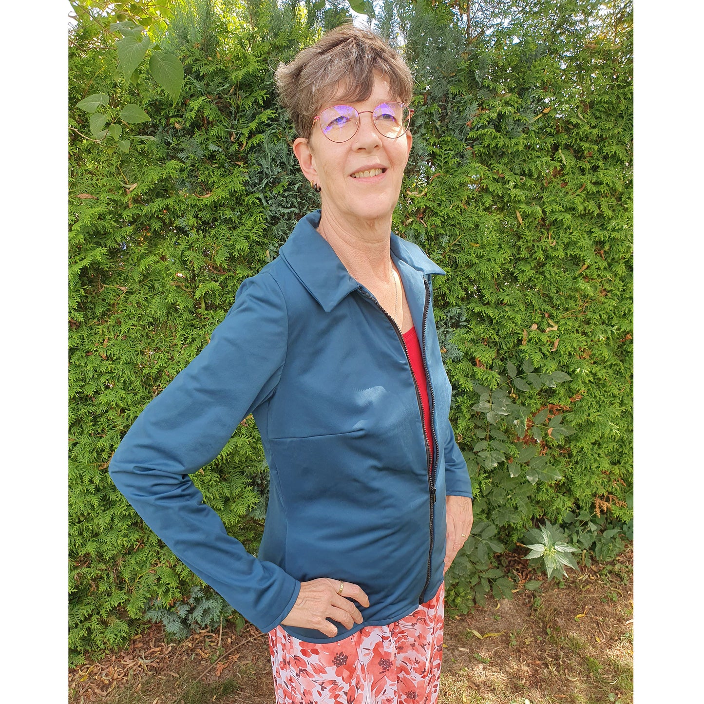 eBook taillierte Basic Jacke mit Abnähern
