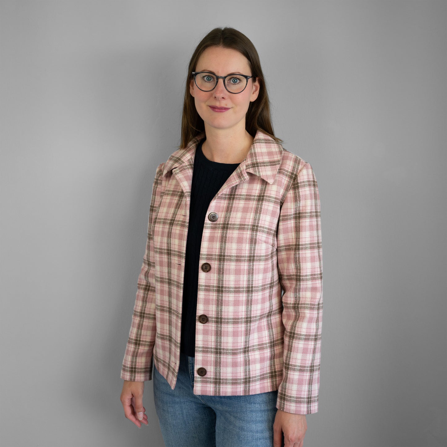 eBook taillierte Basic Jacke mit Abnähern