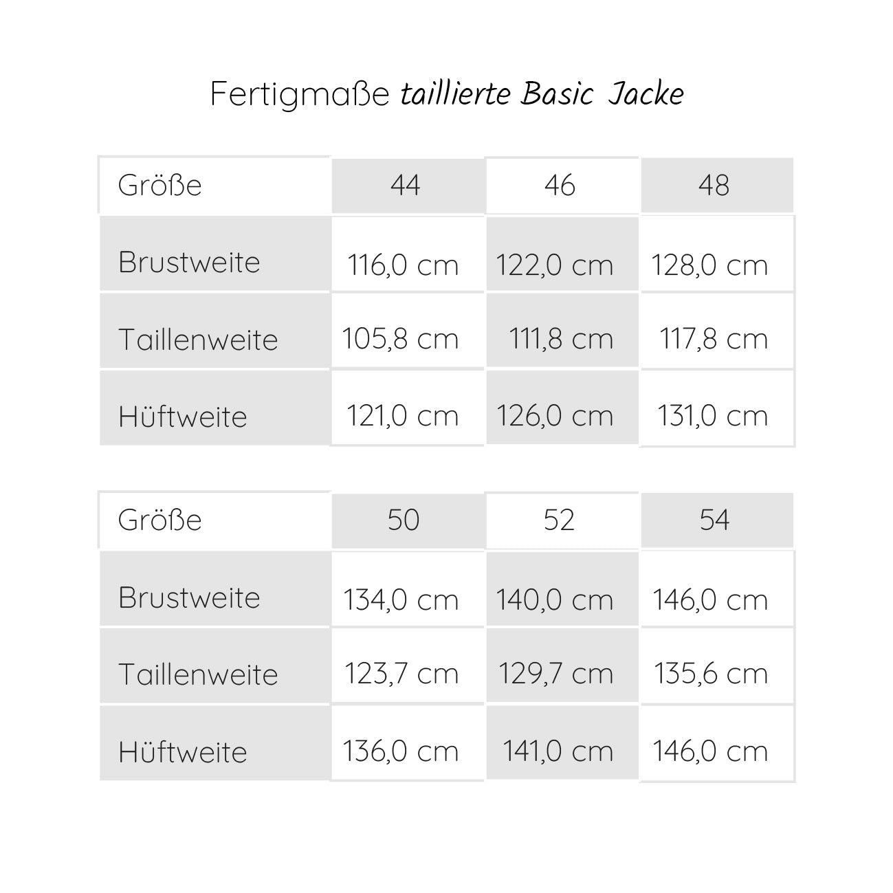 eBook taillierte Basic Jacke mit Abnähern