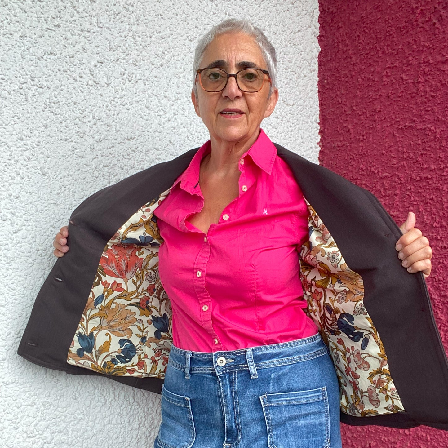 eBook taillierte Basic Jacke mit Abnähern
