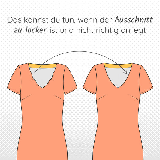 Ausschnitt kneifen