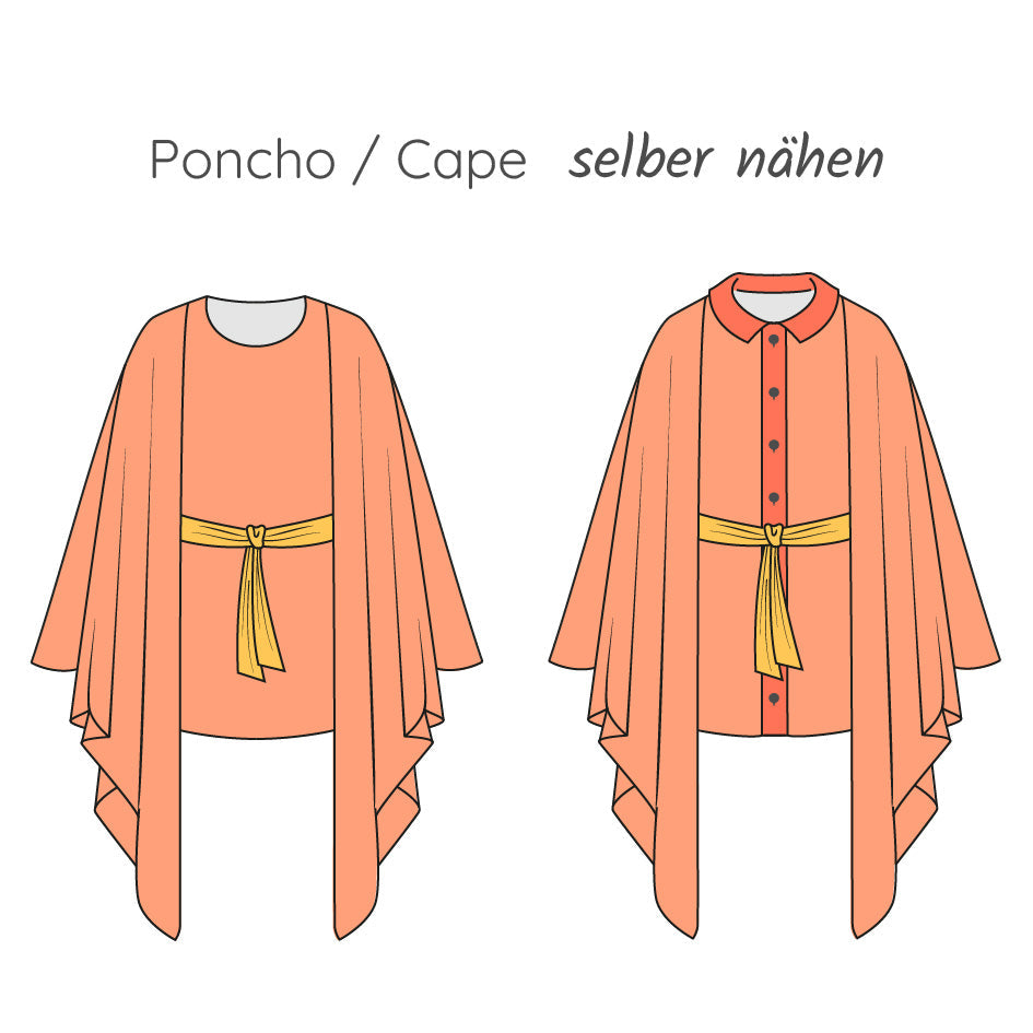 Poncho oder Cape selber nähen – So einfach geht’s!