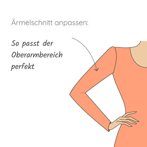 Ärmelschnitt anpassen: So passt der Oberarmbereich perfekt