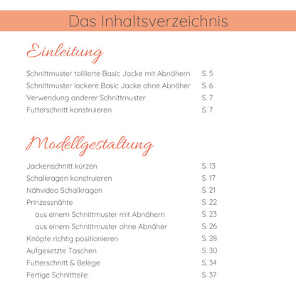 Anleitung "Blazer mit Schalkragen"