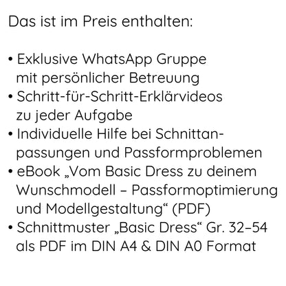 Basic Dress Challenge – Gemeinsam zum perfekt sitzenden Kleiderschnitt
