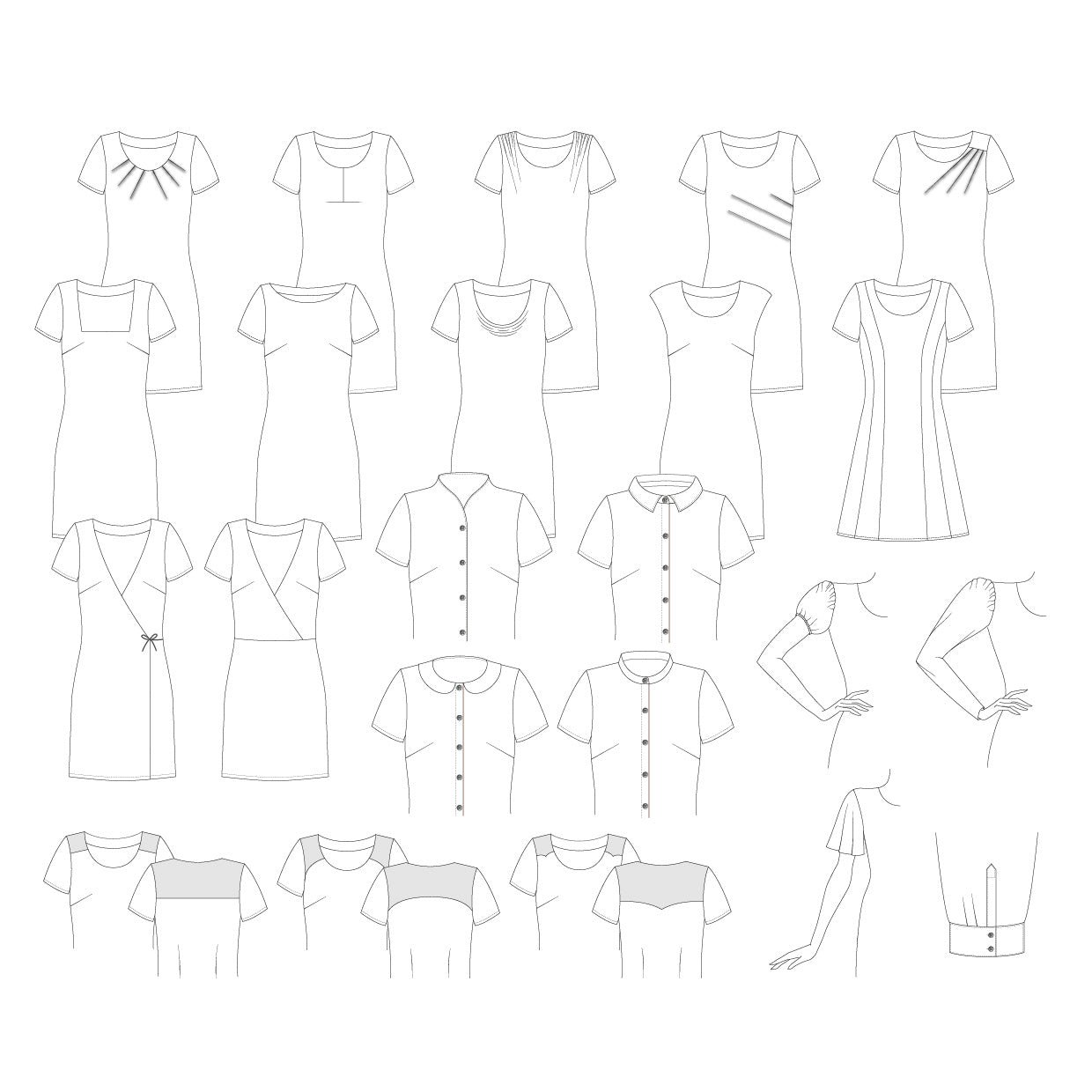 eBook "Vom Basic Dress zu deinem Wunschmodell - Modellgestaltung für Fortgeschrittene"