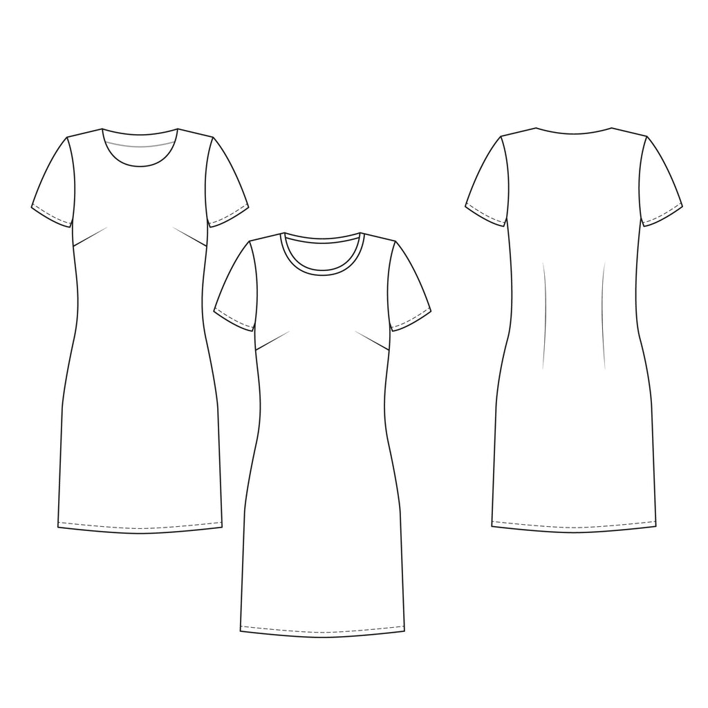 Papierschnitt Basic Dress