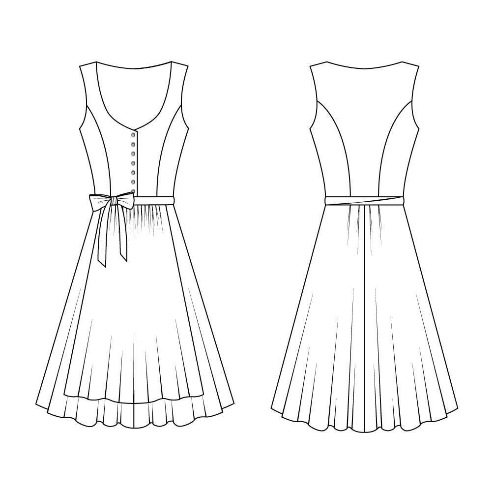 Dirndl mit Wiener Nähten